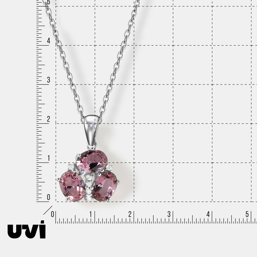 Серебряная подвеска с султанитами