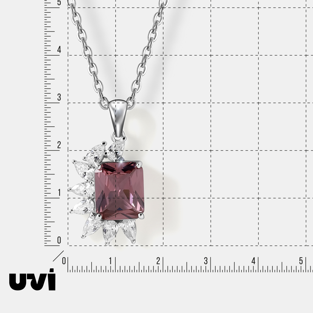 Серебряная подвеска с султанитом