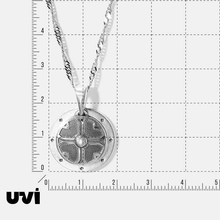 Серебряная подвеска "Георгий Победоносец"