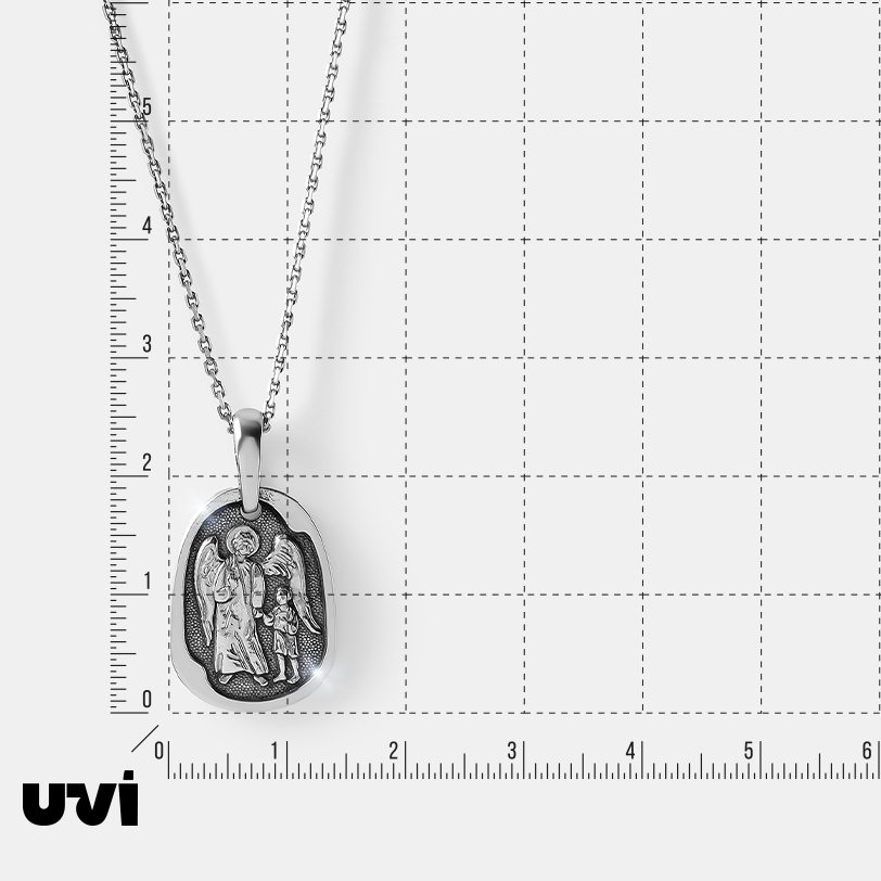 Серебряная подвеска "Молитва о детях"