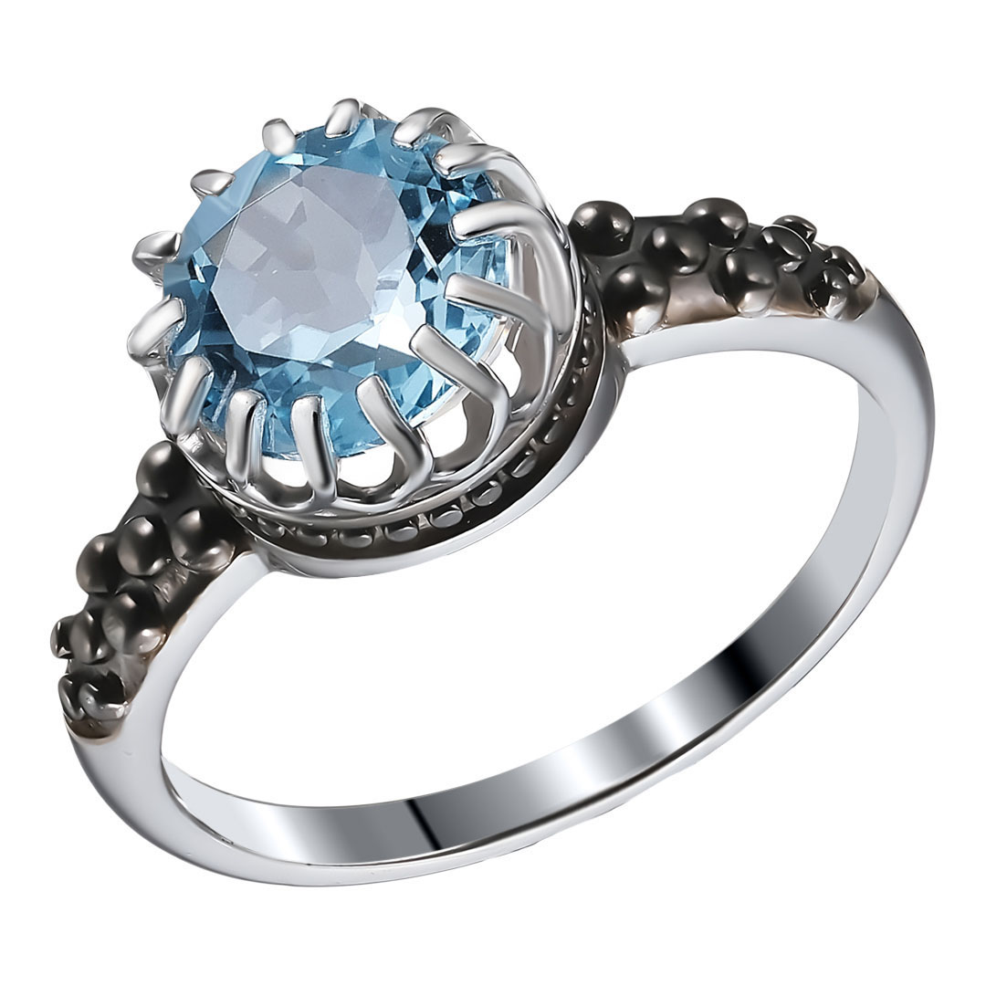 Серебряное кольцо с топазом Sky