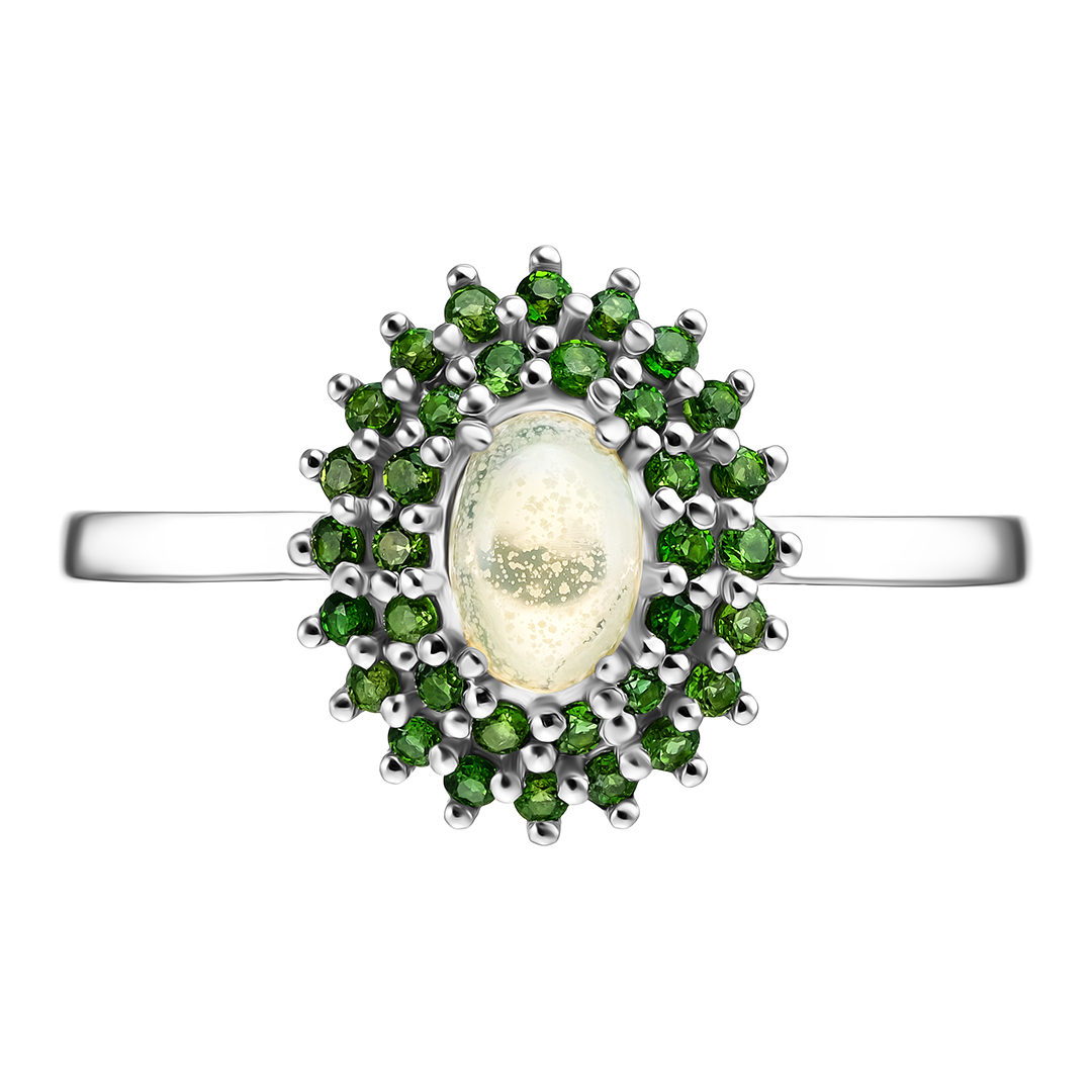 Серебряное кольцо с опалом