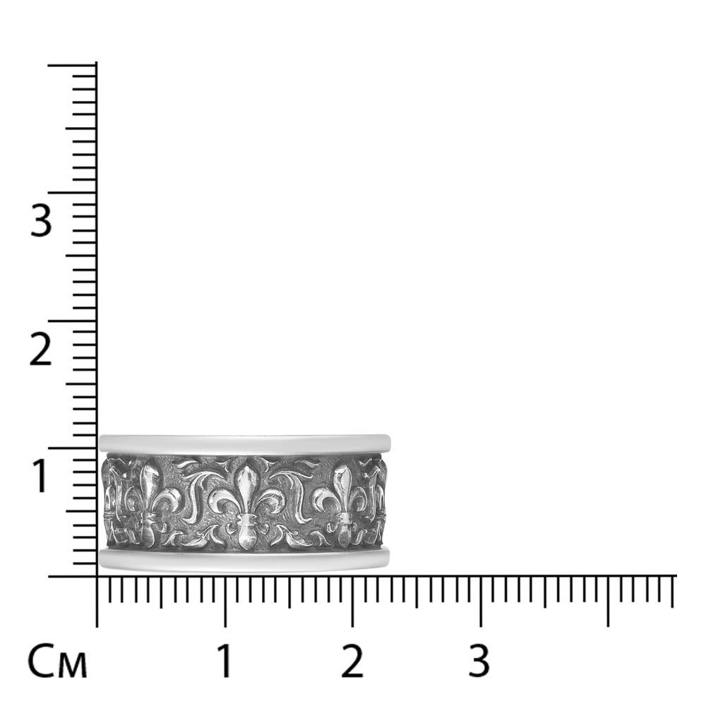 Серебряное кольцо 925 пробы; с чернением;