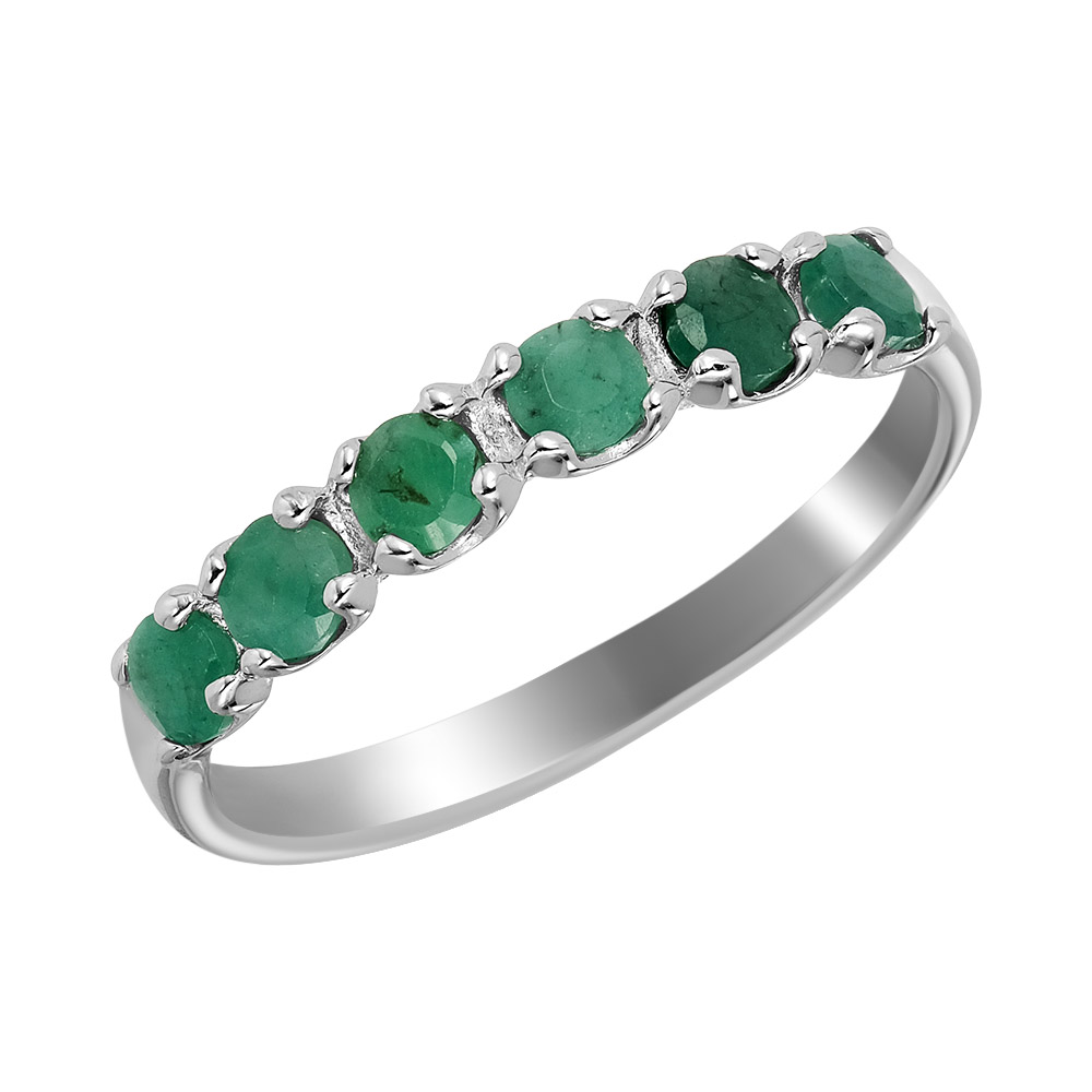 Серебряное кольцо с бериллами