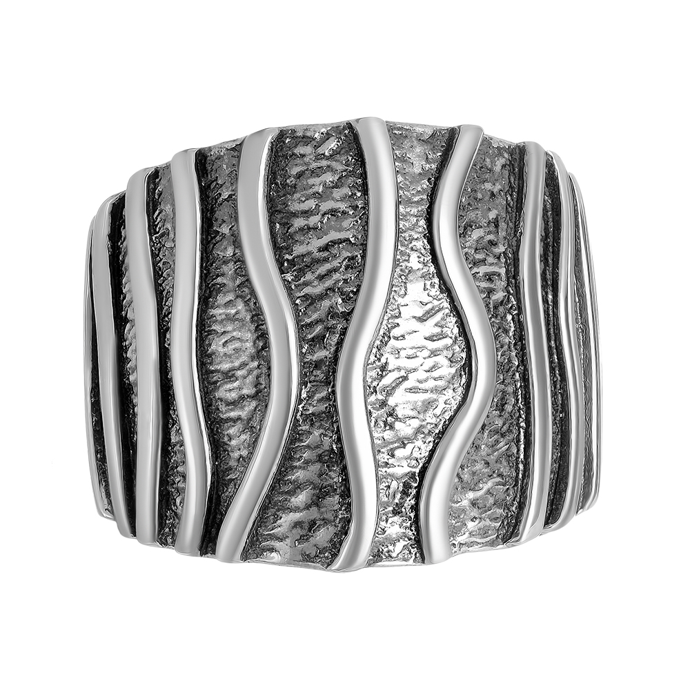 Серебряное кольцо 925 пробы; с чернением;