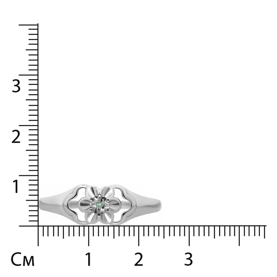 Серебряное кольцо с изумрудом