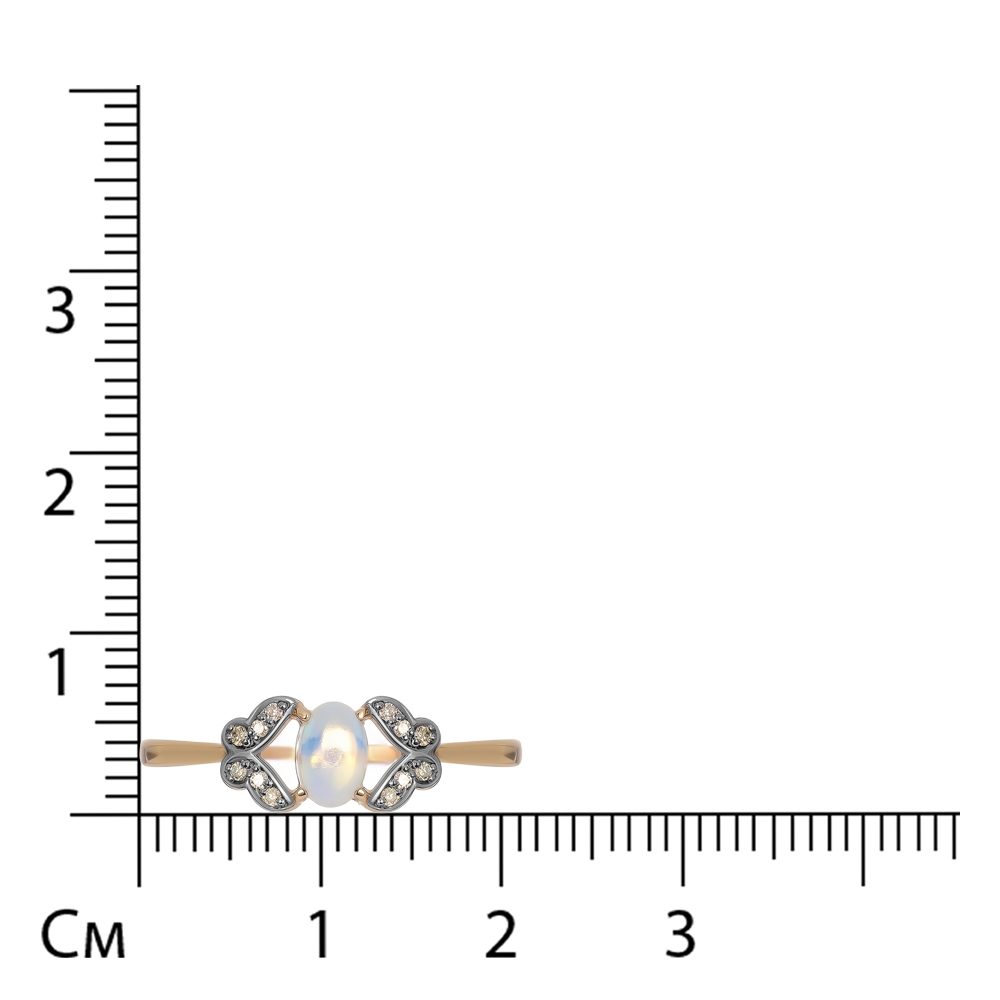 Кольцо из золота с опалом