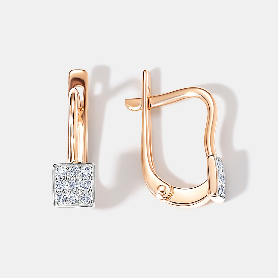 Серьги из золота с бриллиантами