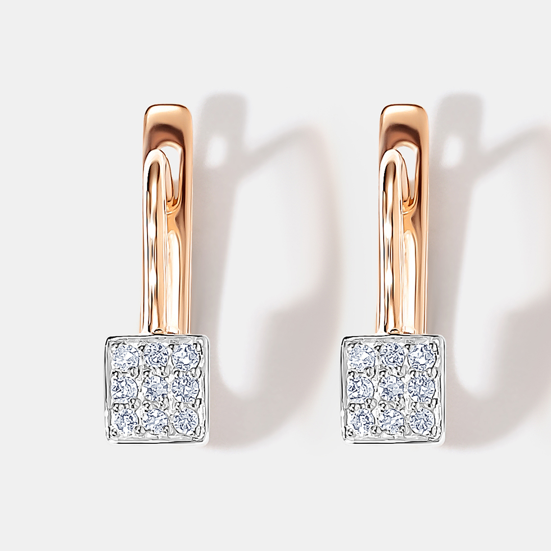 Серьги из золота с бриллиантами