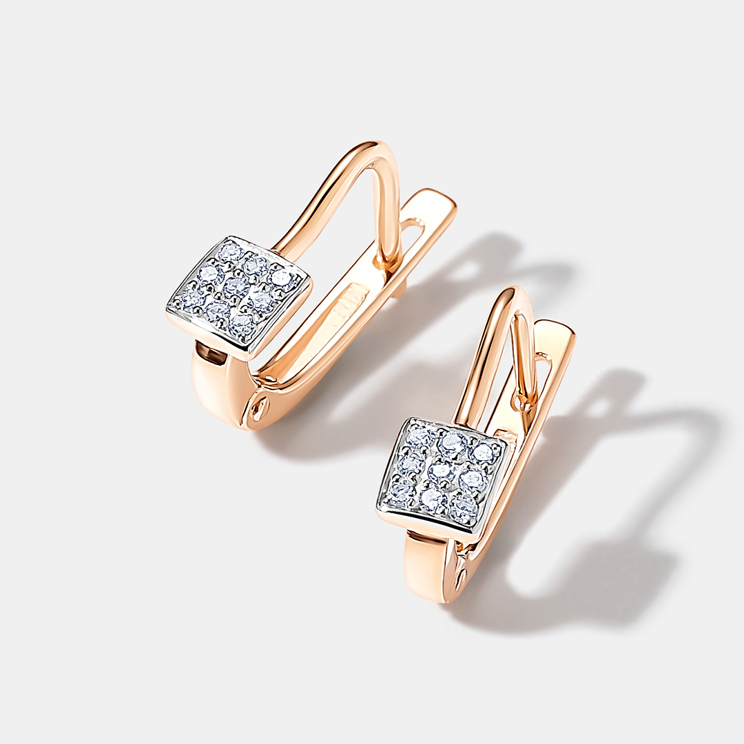 Серьги из золота с бриллиантами