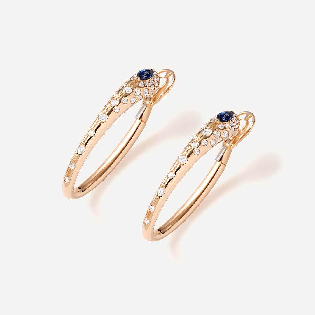 Серьги из золота с сапфирами