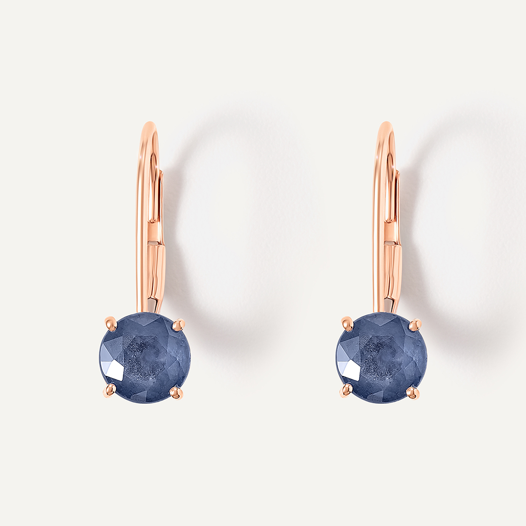 Серьги из золота с сапфирами