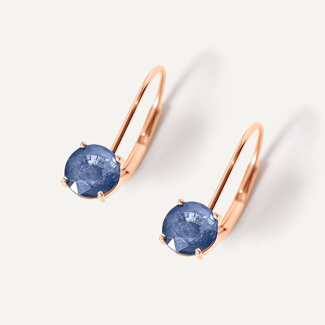 Серьги из золота с сапфирами