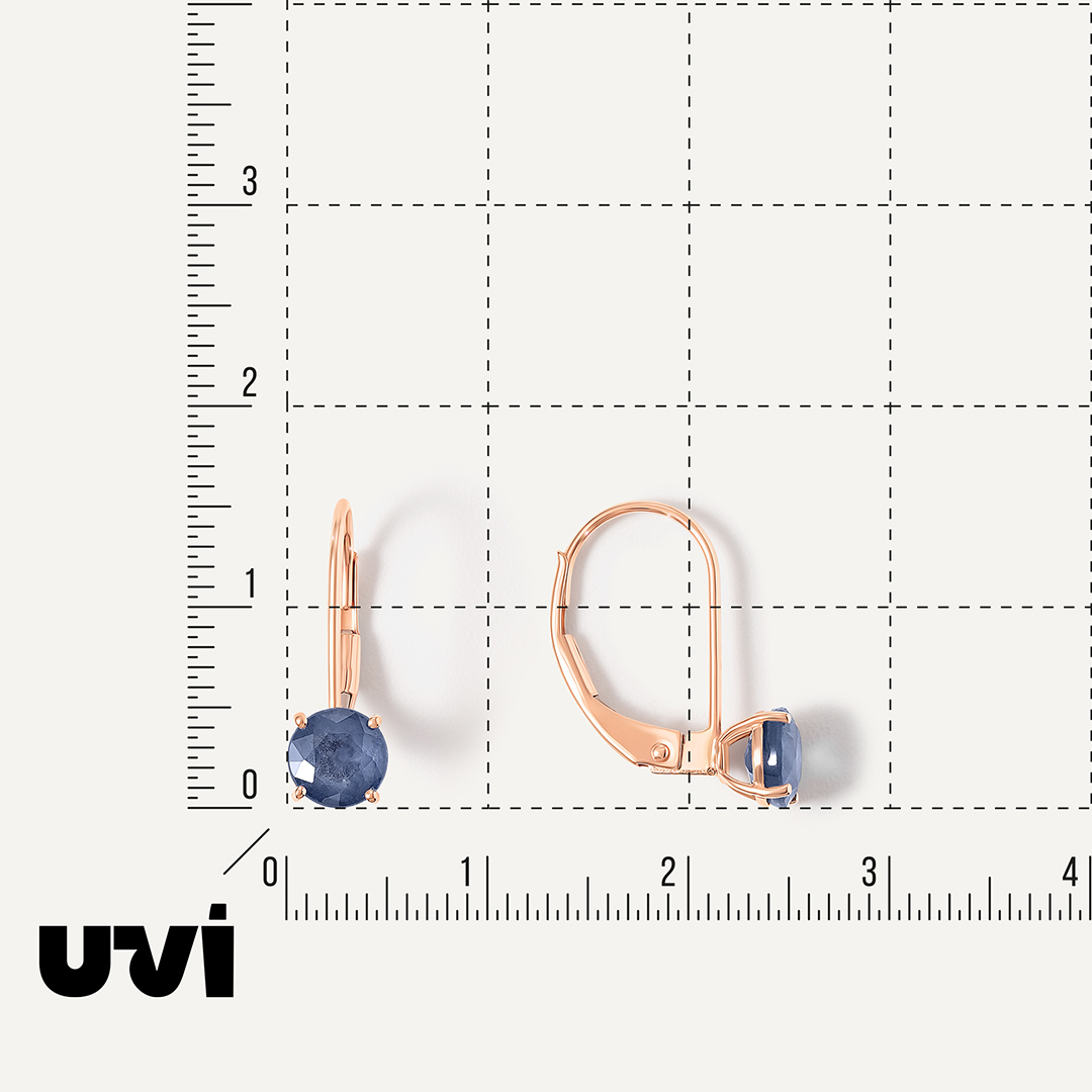 Серьги из золота с сапфирами