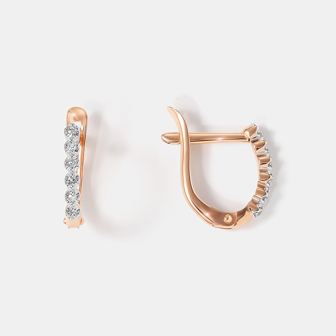 Серьги из золота с бриллиантами