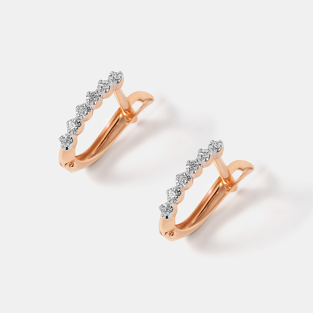 Серьги из золота с бриллиантами