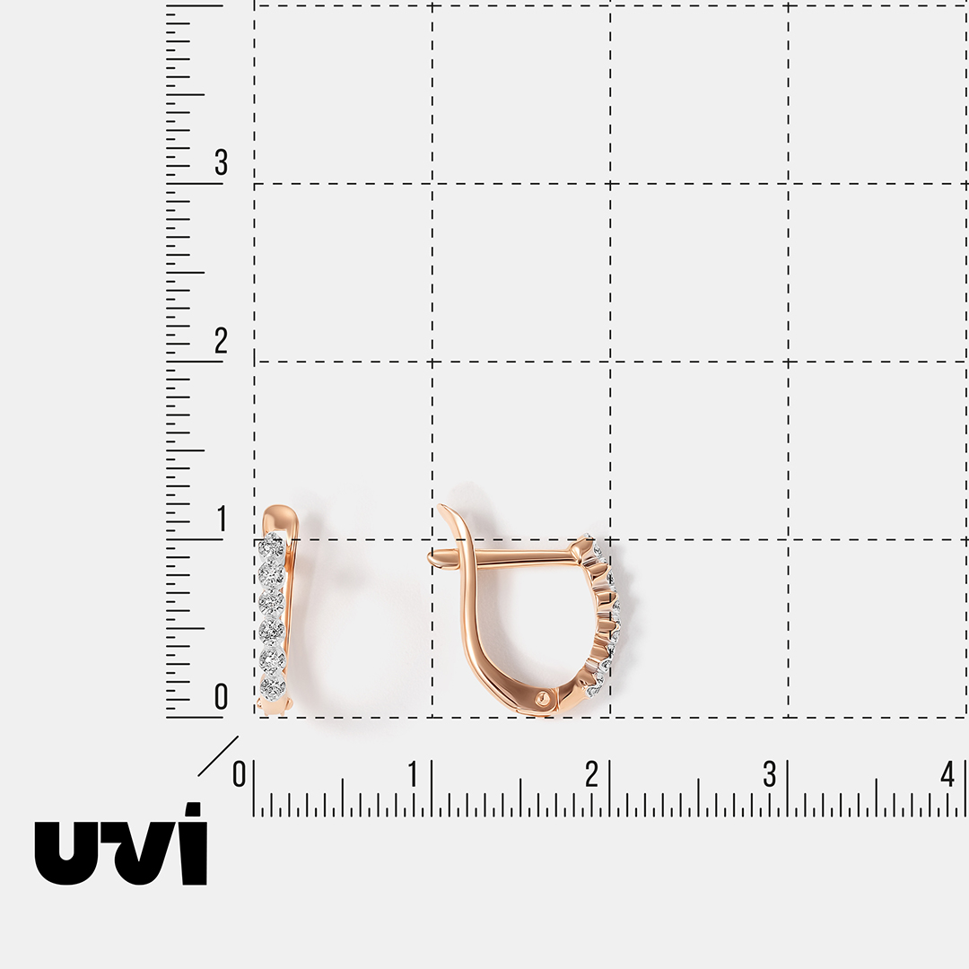 Серьги из золота с бриллиантами