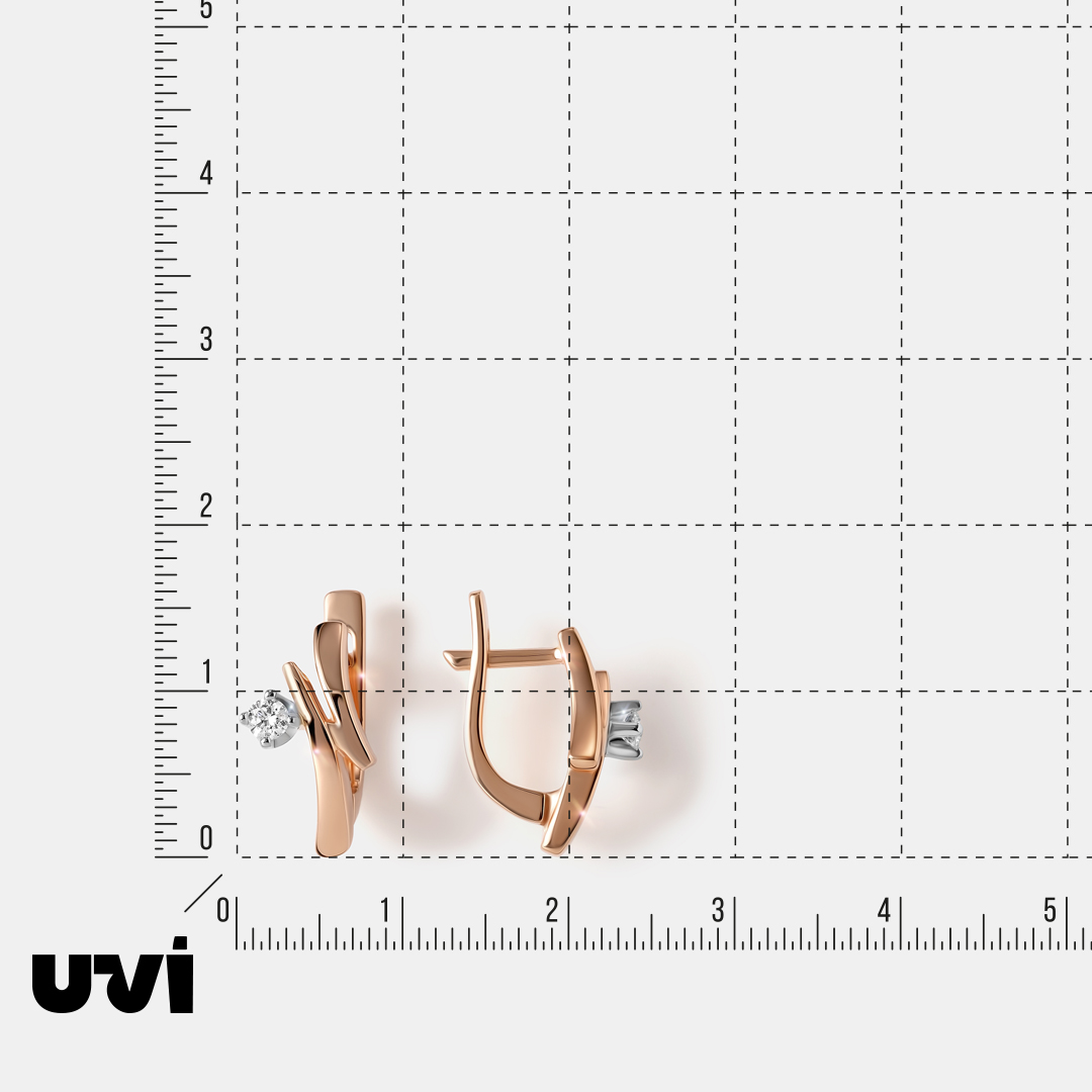 Серьги из золота с бриллиантами