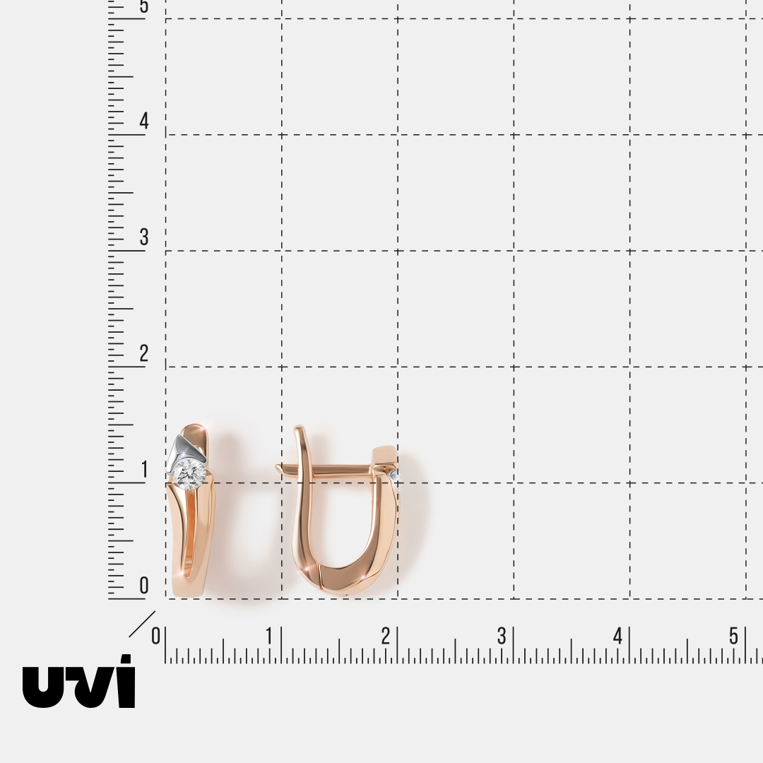 Серьги из золота с бриллиантами
