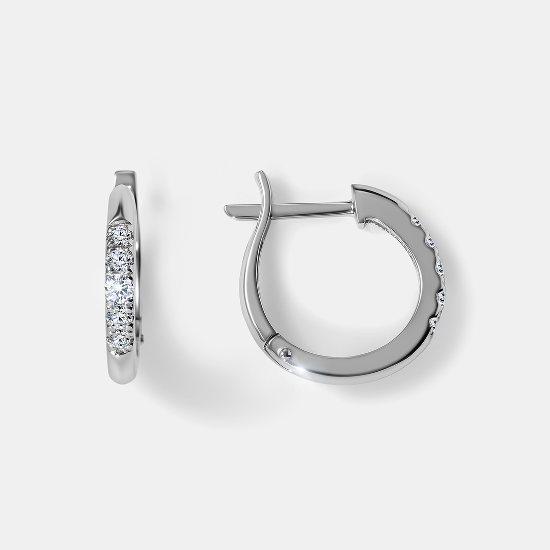 Серьги из платины с бриллиантами