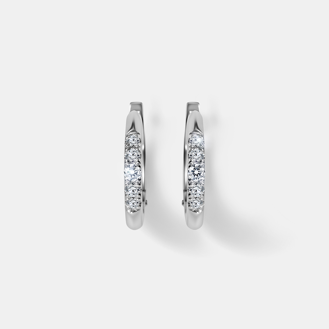 Серьги из платины с бриллиантами