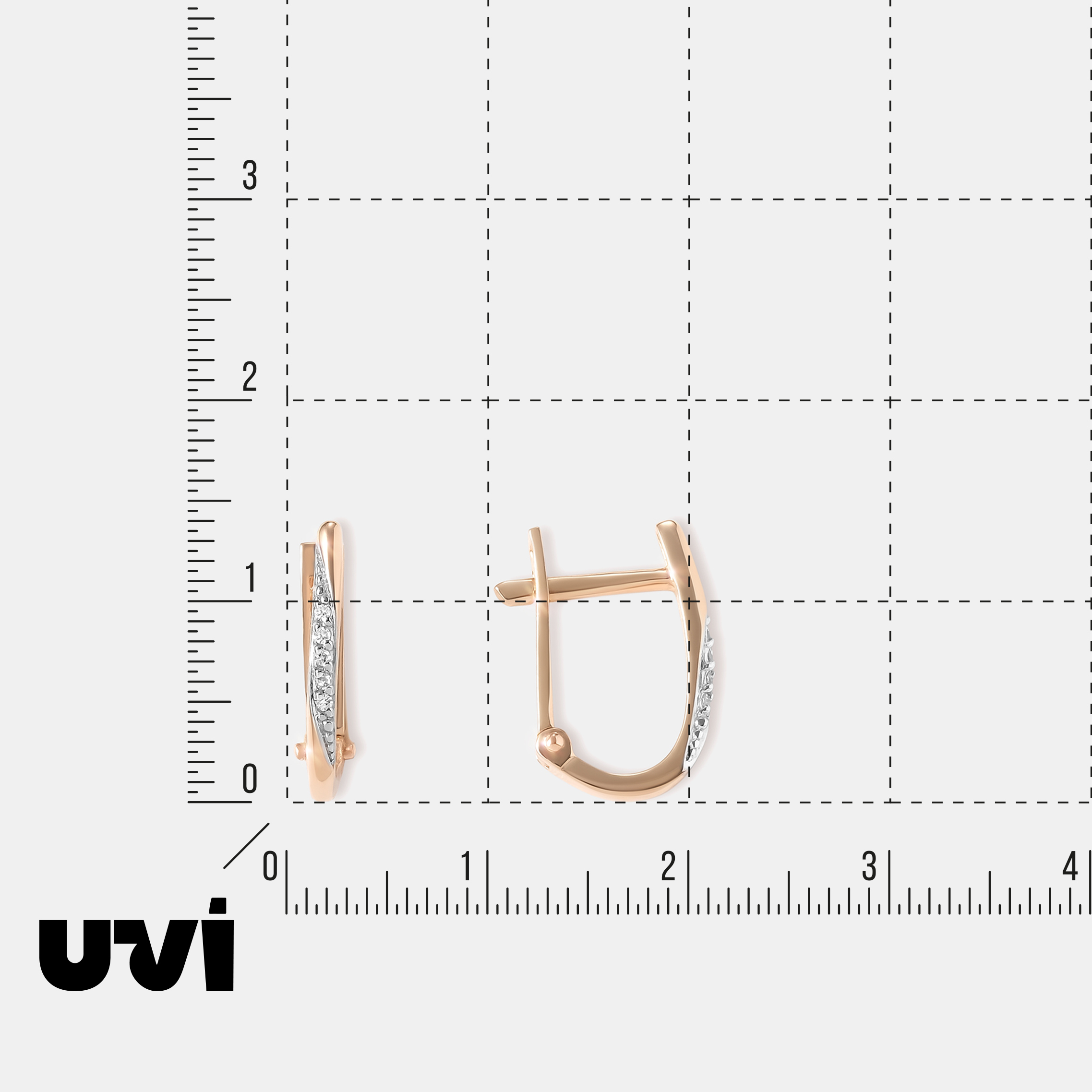 Серьги из золота с бриллиантами