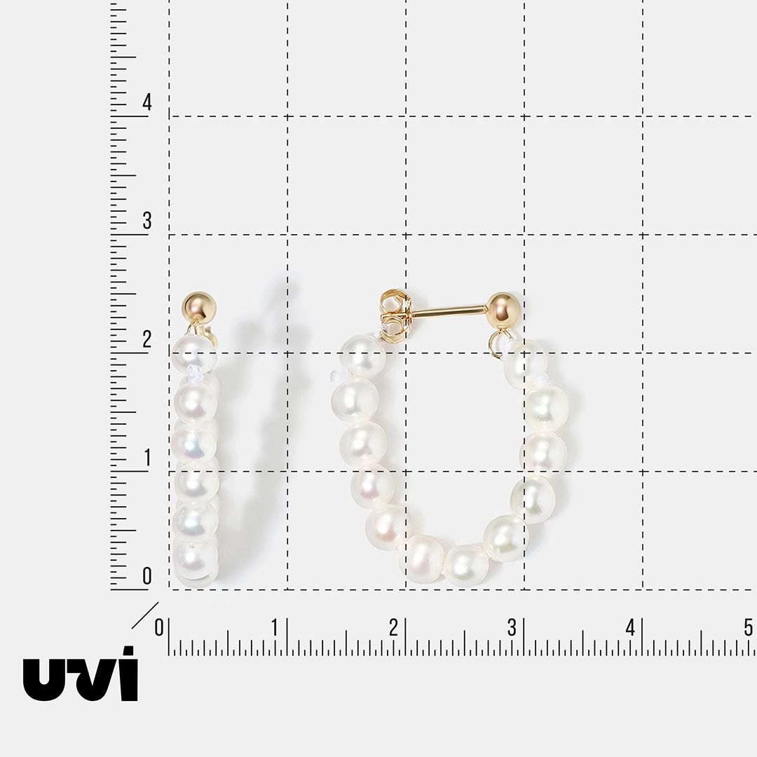 Серьги-пусеты из желтого золота с жемчугом