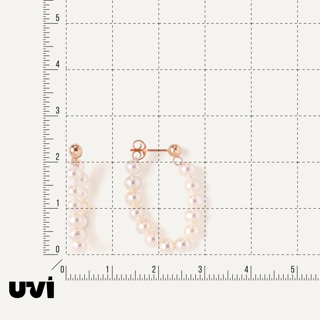 Серьги-пусеты из золота с жемчугом