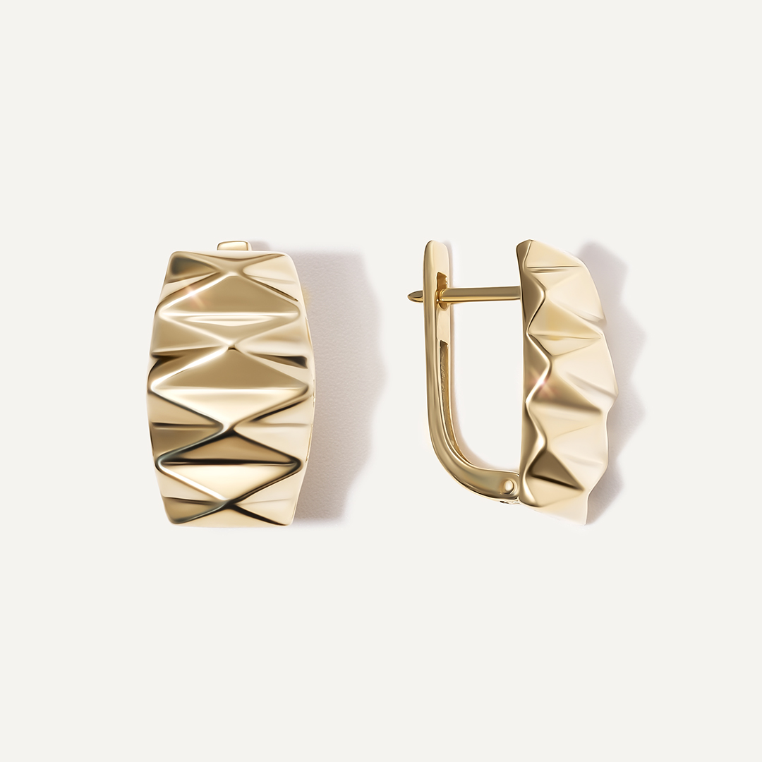 Серьги из желтого золота