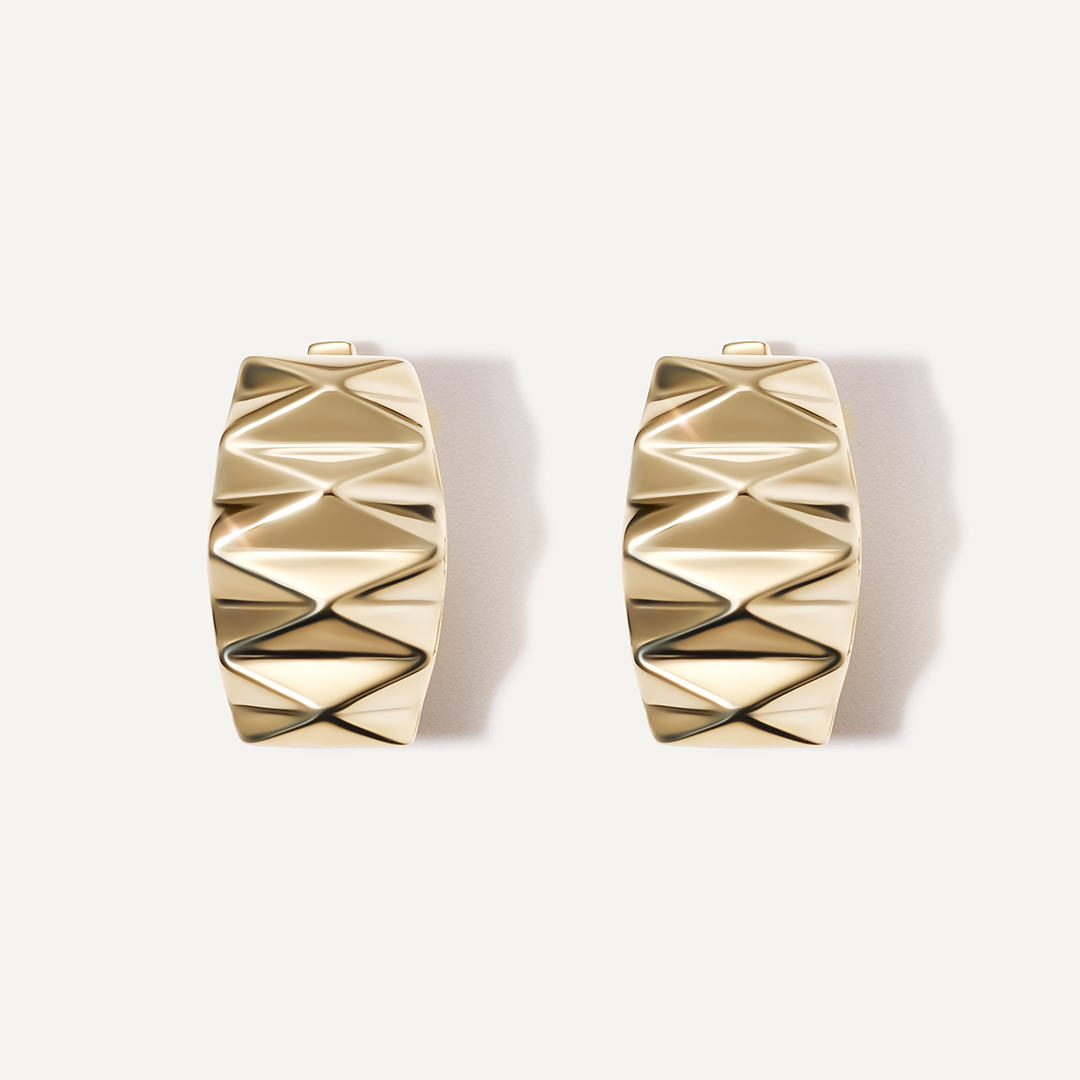 Серьги из желтого золота