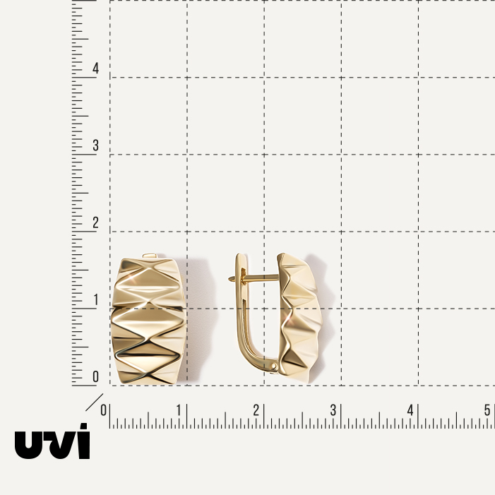 Серьги из желтого золота