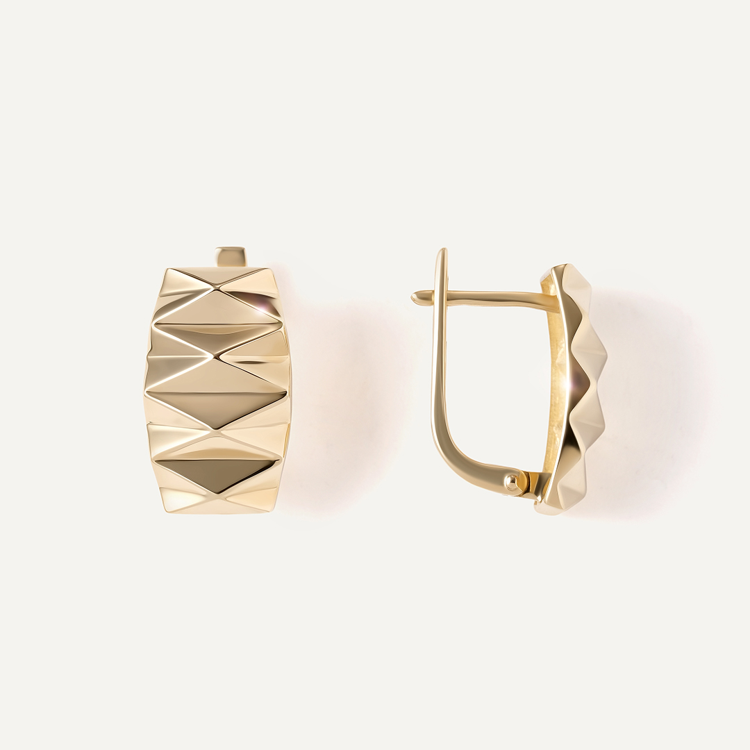 Серьги из желтого золота