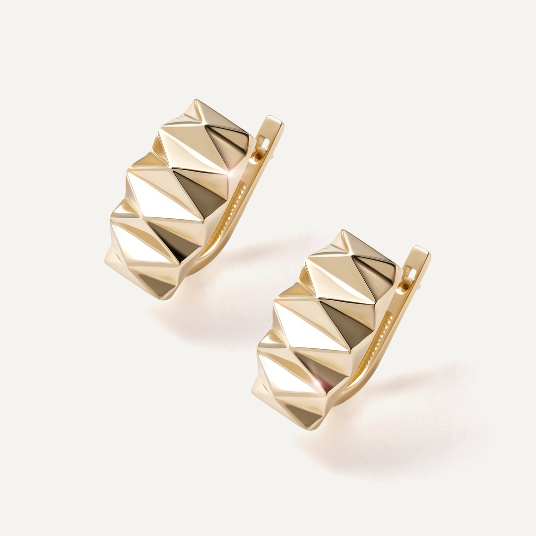 Серьги из желтого золота