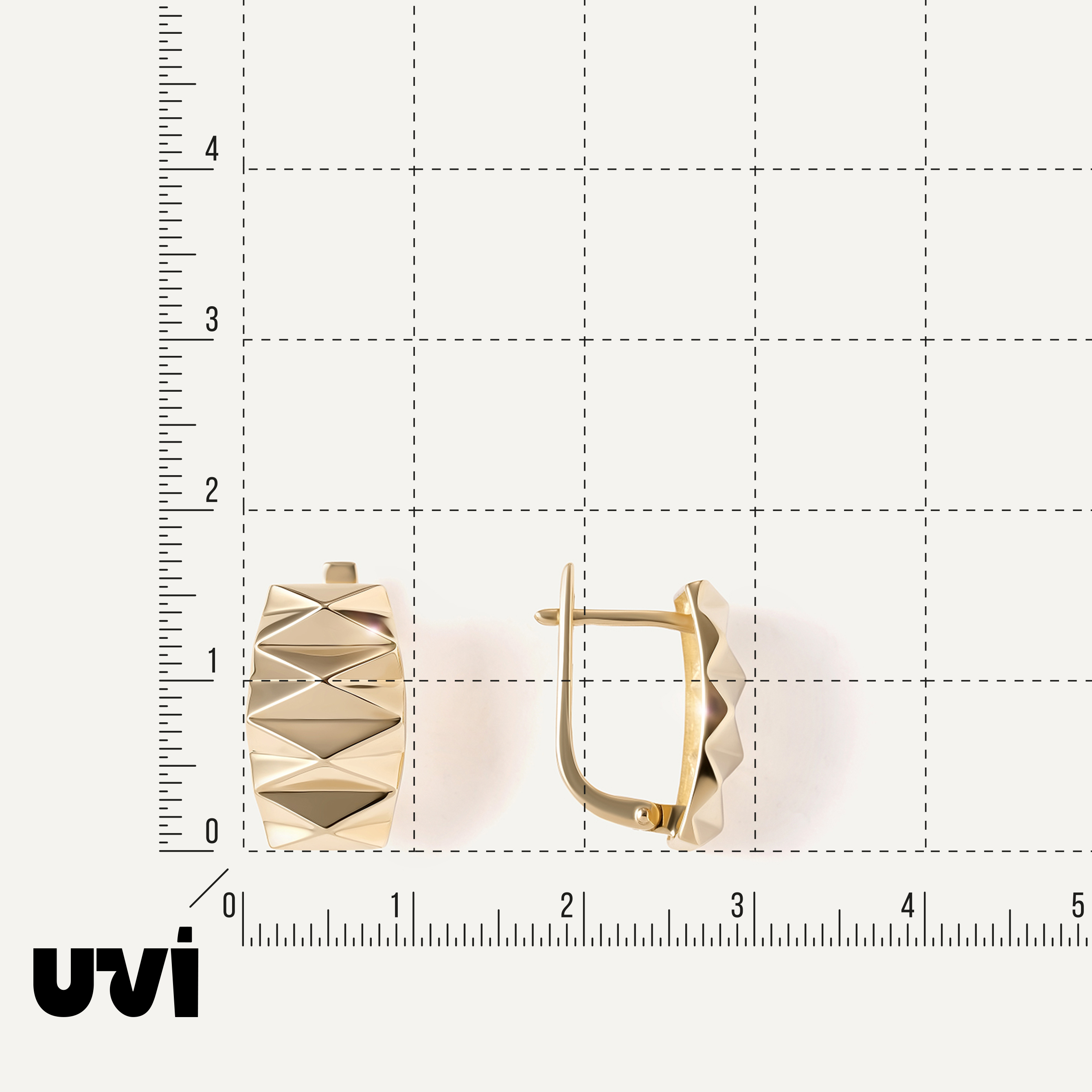 Серьги из желтого золота