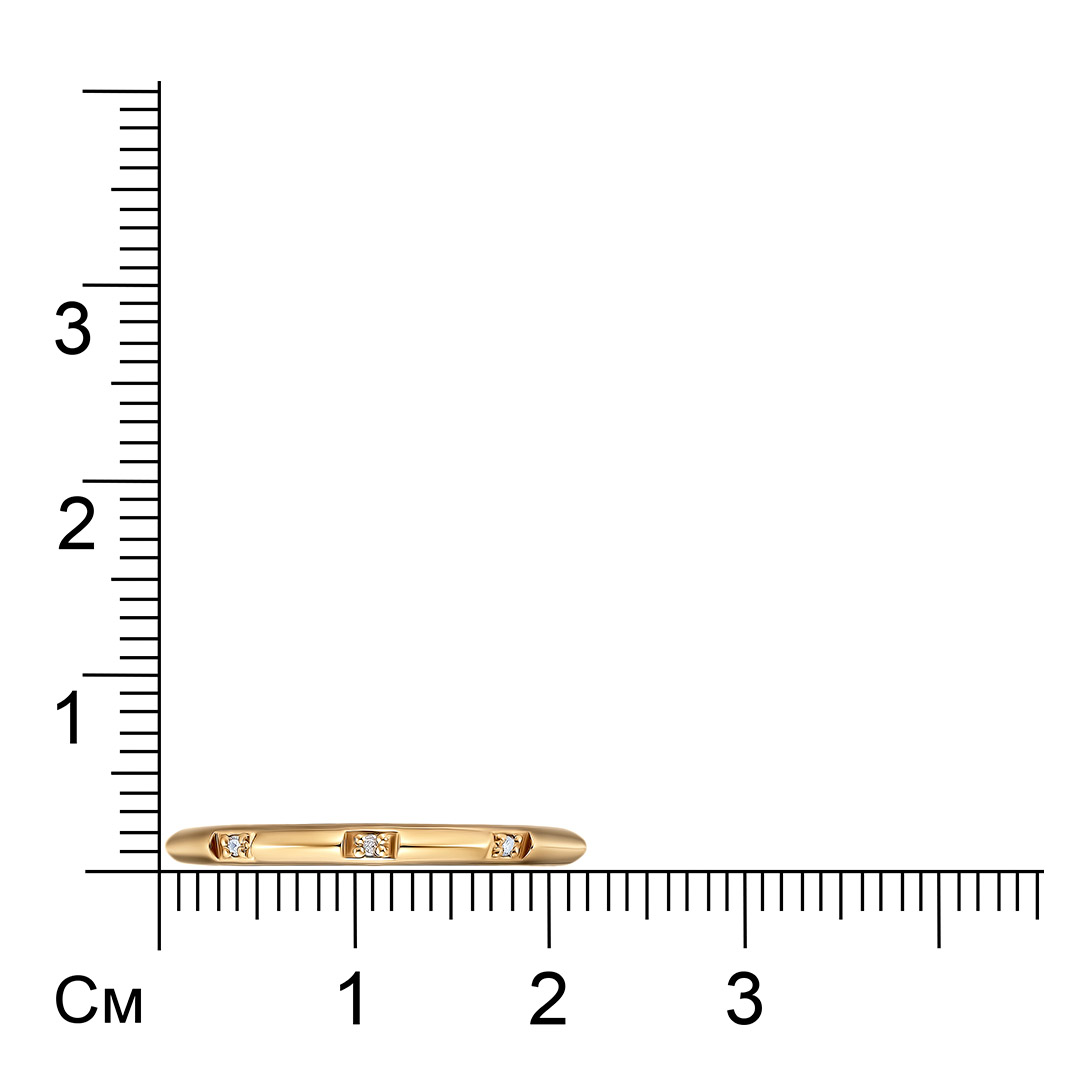Серебряное кольцо 925 пробы; вставки 3 Бр.Кр-17 0,014 2/3A;