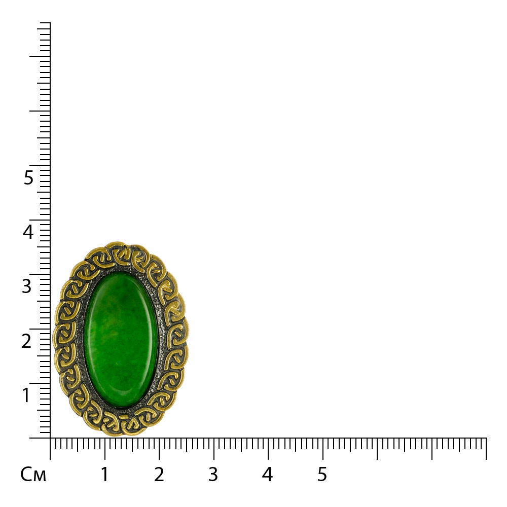 Серебряное кольцо с жадеитом