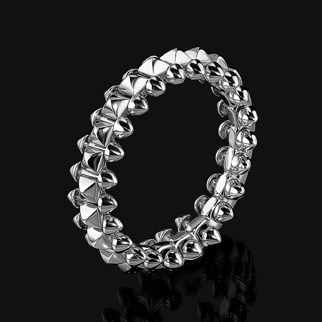Серьги из комбинированного золота