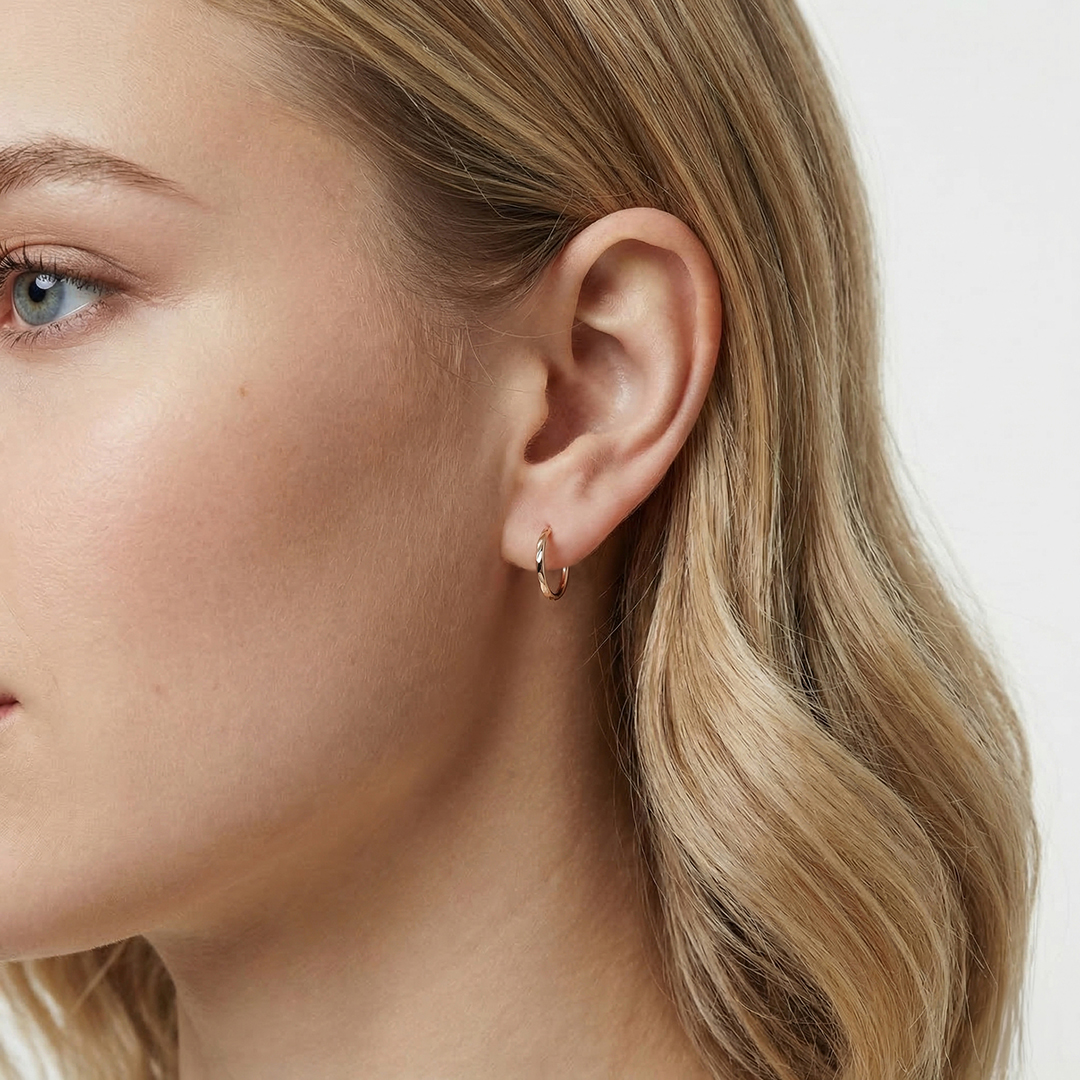 Серьги-конго из золота