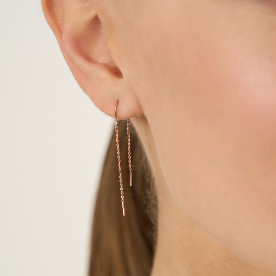 Серьги-протяжки из золота