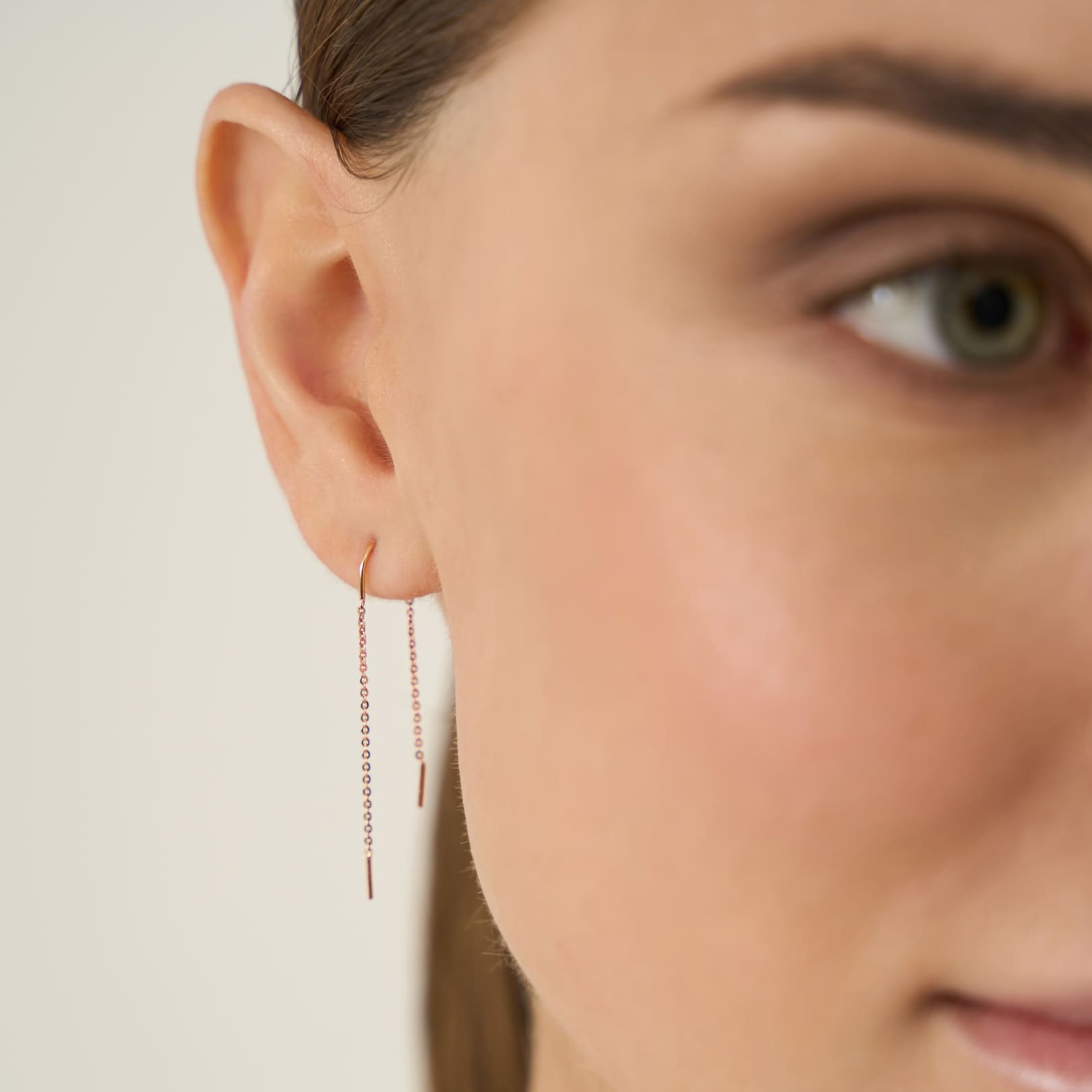 Серьги-протяжки из золота