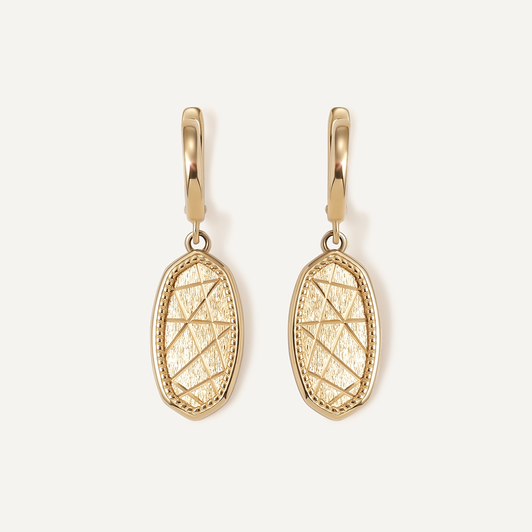 Серьги из желтого золота