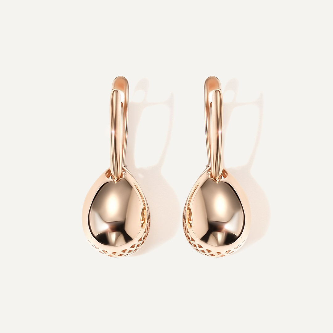 Серьги из золота "Капли"