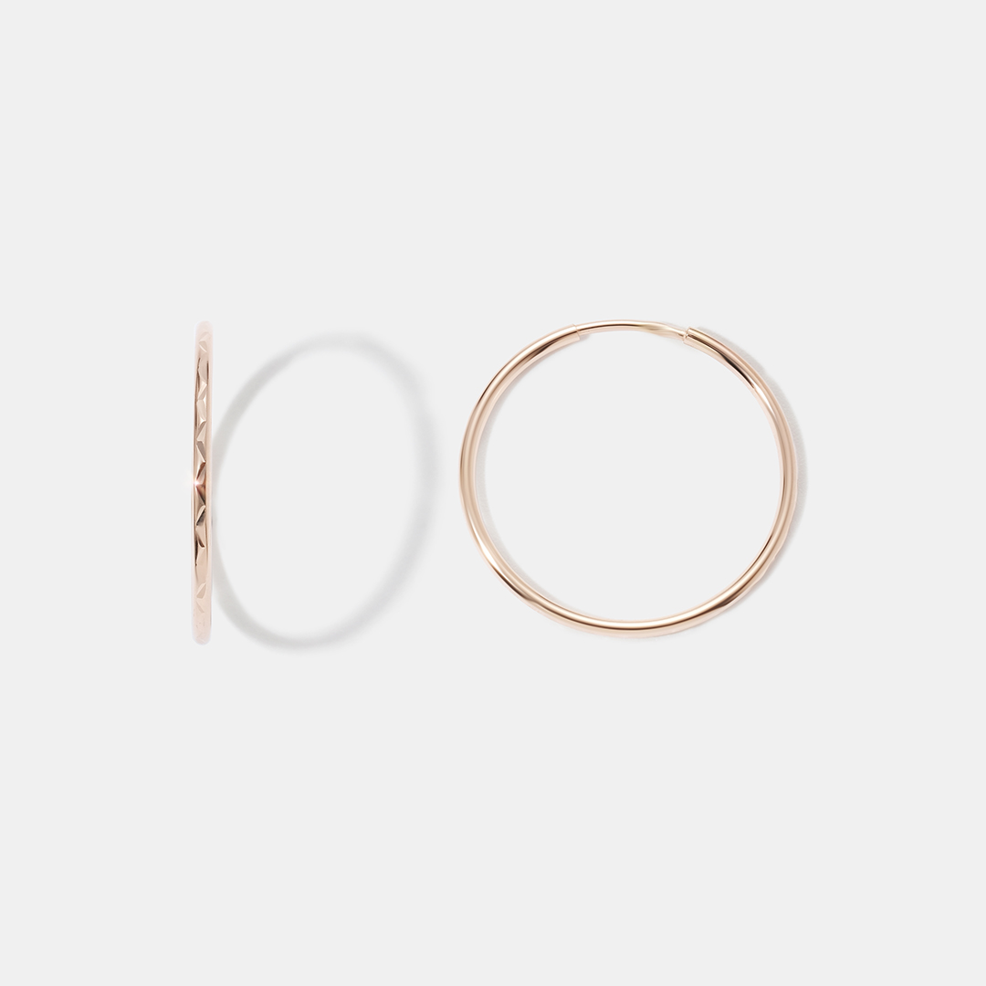 Серьги-конго из золота