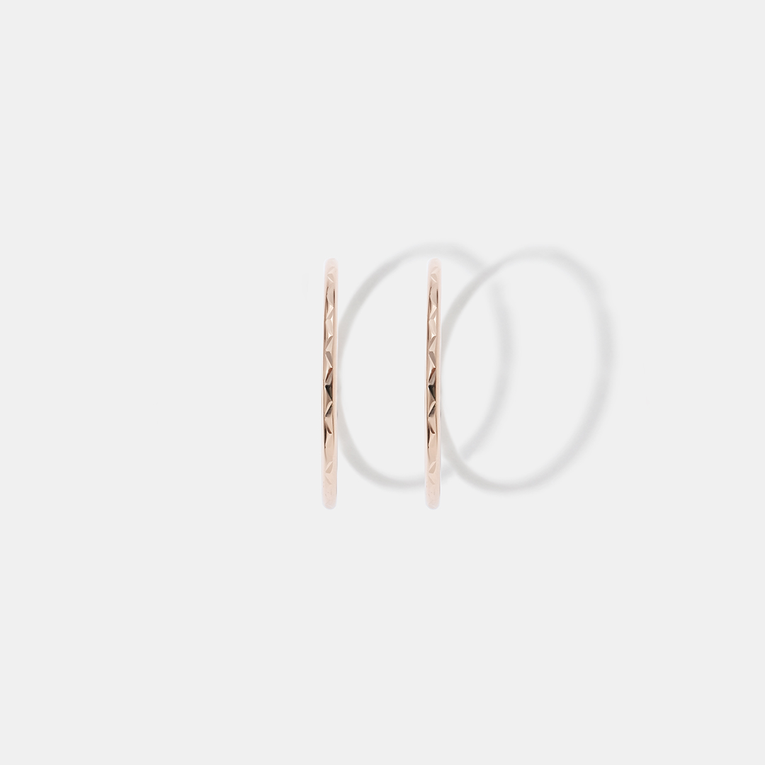 Серьги-конго из золота