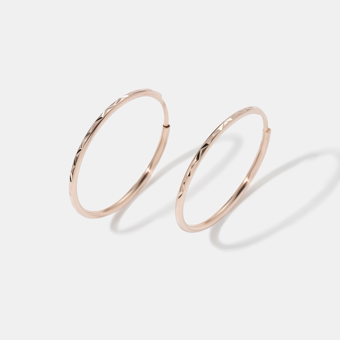 Серьги-конго из золота