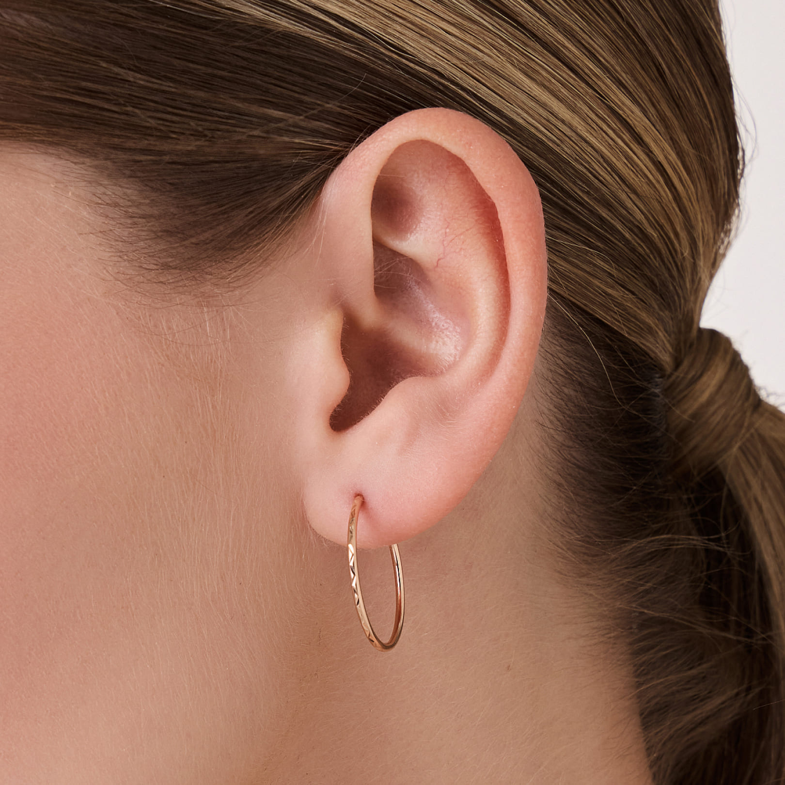 Серьги-конго из золота