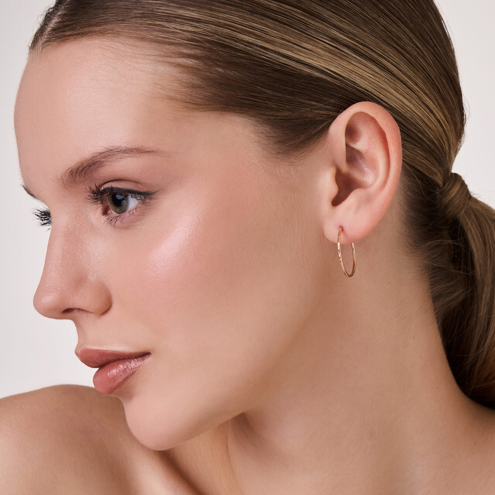 Серьги-конго из золота