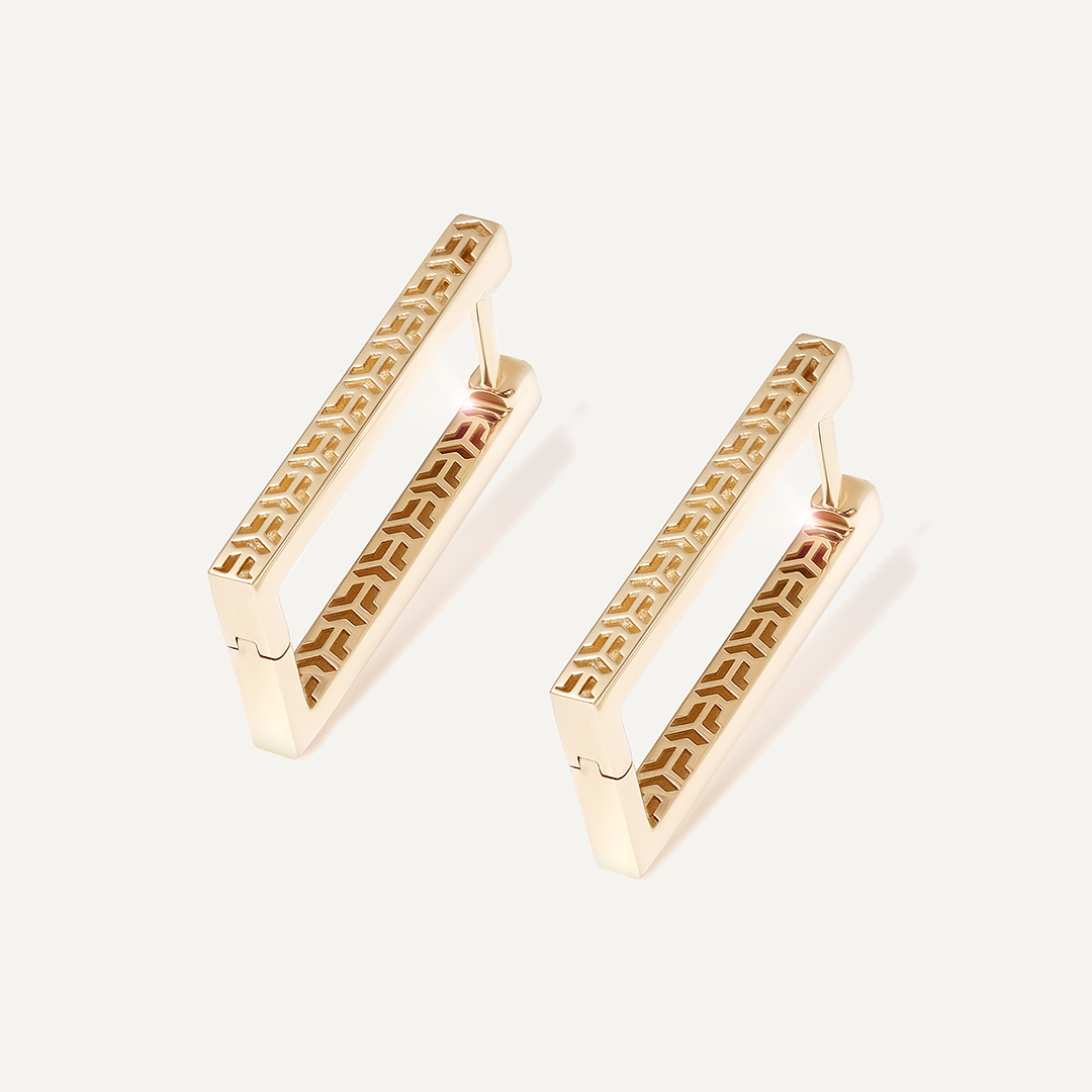 Серьги из желтого золота