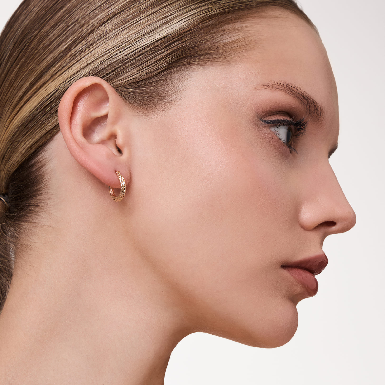 Серьги-конго из золота