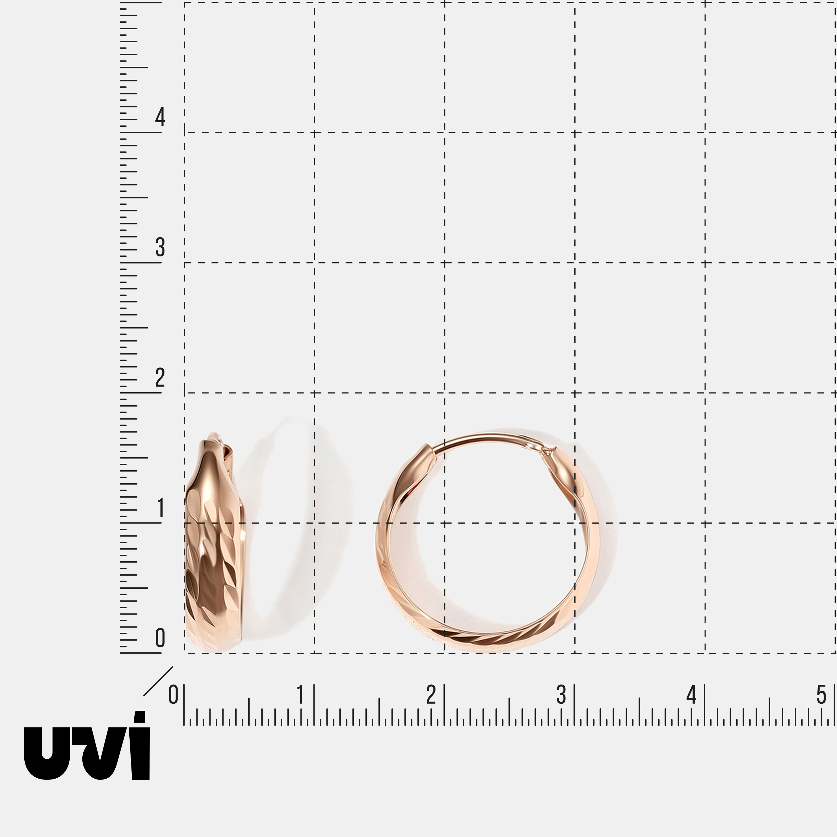 Серьги-конго из золота